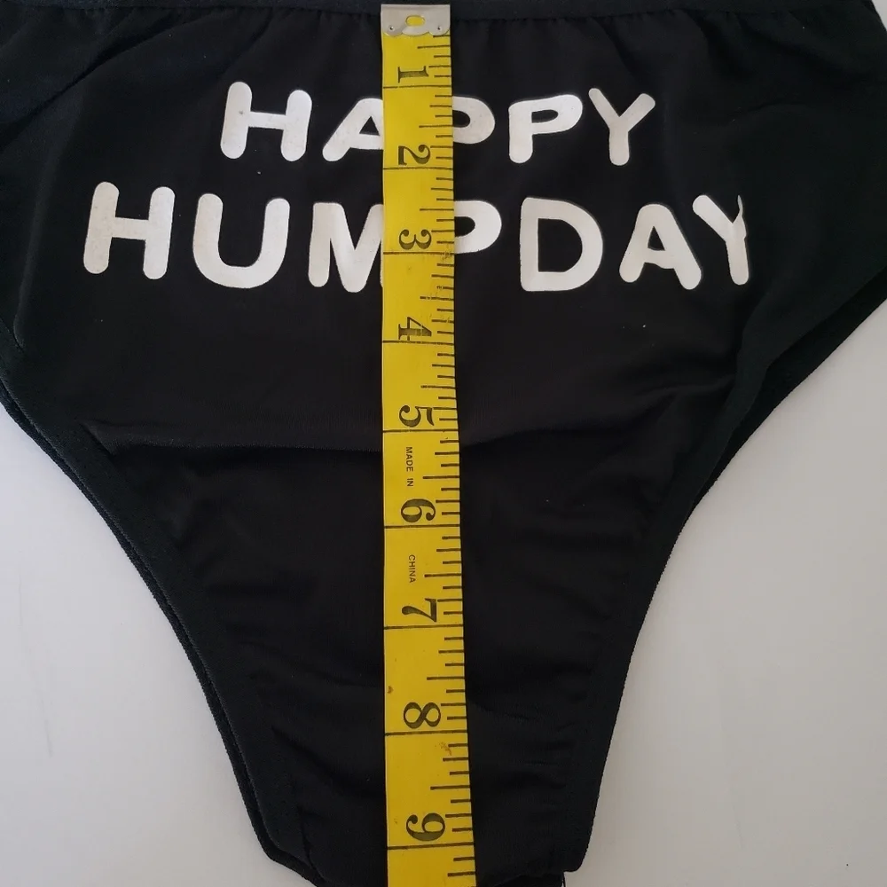 🆕️ NWT One Pair Black Novelty Panty - Picture 2 of 4